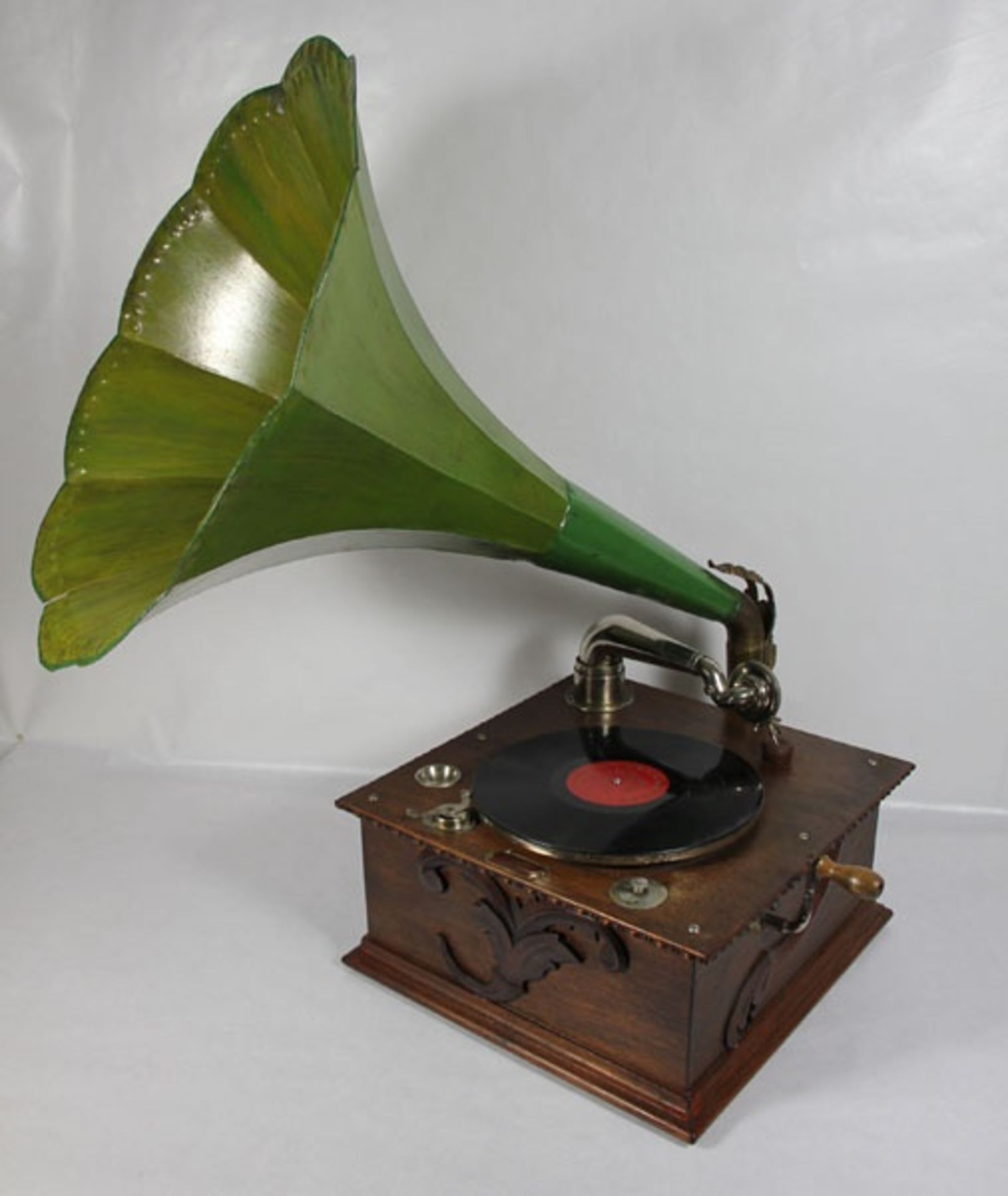 Perfectaphone-Trichtergrammophon1910er/20er Jahre, Perfectaphone Paris, Trichtergrammophon mi