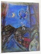 Konvolut Chagall-Plakate10 Stk. Chagall-Plakete und Poster, 5 versch. Motive, Gebr.sp., versc