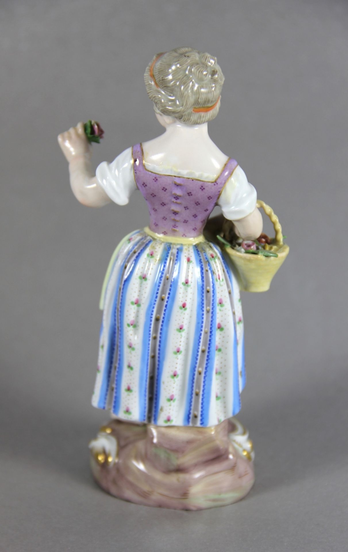 Meissen-Figur Blumenmädchen - Bild 2 aus 3