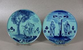 Paar Keramik-Plaketten
