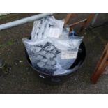 Rubber Bucket and Contents - Plastic Garden Fence etc