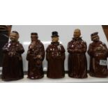 Various Monk Decanters