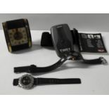 Distance Meter, GPS, 2x Wristwatches and Travelling Alarm Clock