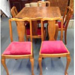 Extending Dining Table and 4x Matching Chairs