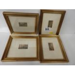 Framed Miniature Engravings