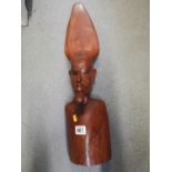 Large Treen African Ornament