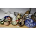 Studio Pottery, Blue and White China etc