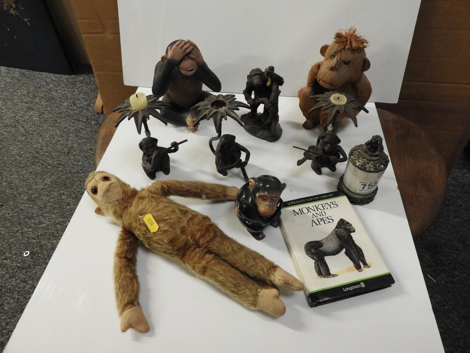 Monkey Ornaments and Book