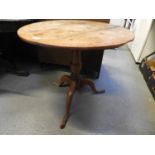 Oak Pedestal Table