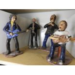 Hand Painted Terracotta Band Figures