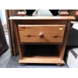 Pine Bedside