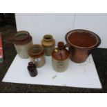 Terracotta Flagon, Pots etc