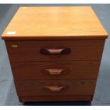 Three Drawer Bedside