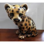 Ceramic Leopard Cub Ornament