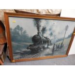 Framed Locomotive Print