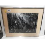 Framed Alien Forest Print