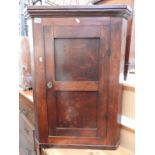 19th Century Oak Corner Hanging Cupboard