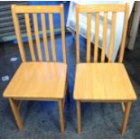 Pair of Modern Lightwood Chairs