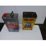 Tin of Wax Oil and Tin of Thinners