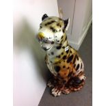 Large Ceramic Leopard Ornament