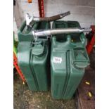 2x Metal Jerry Cans