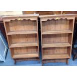 Pair of Pine Wall Shelves