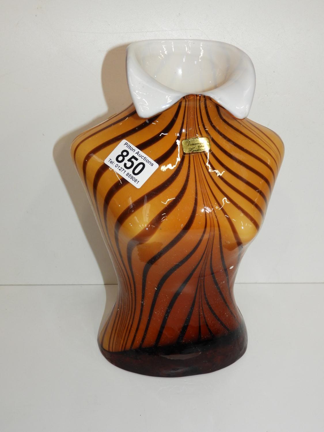 Coloured Glass Vase