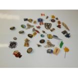 Tin of Badges and Pins