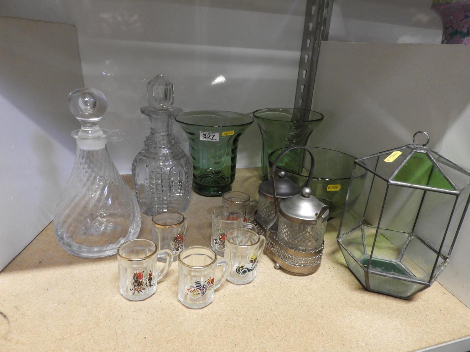 Glass Vases, Decanter etc