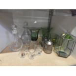 Glass Vases, Decanter etc