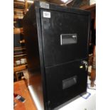 Two Drawer Metal Filing Cabinet with Key