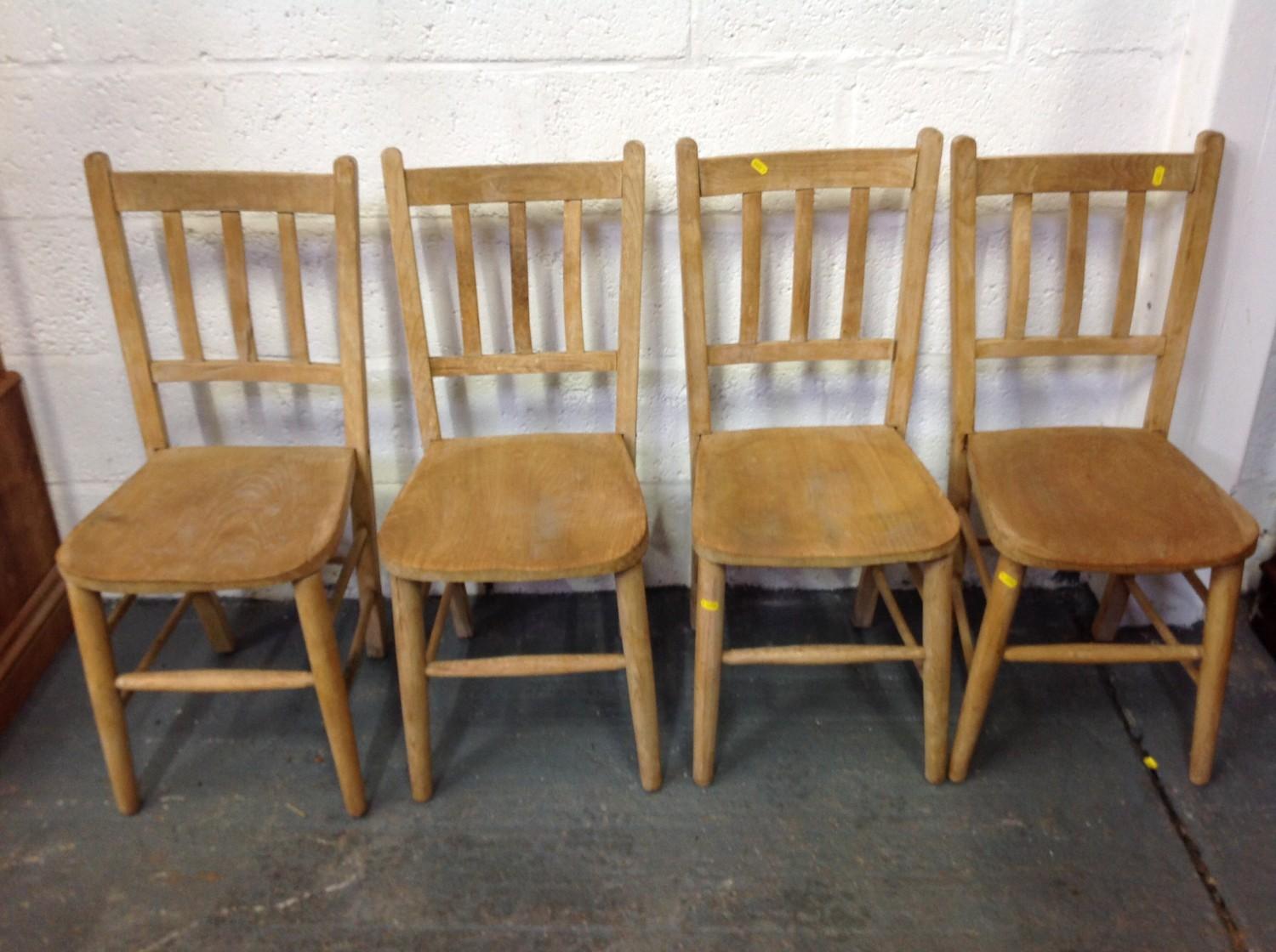 4x Slat Back Chairs