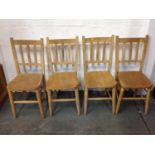 4x Slat Back Chairs