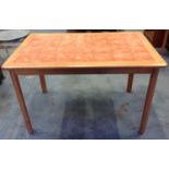 Tile Topped Table - 118x74 cm 76 High