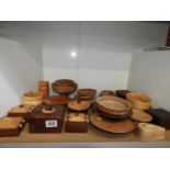 Quantity of Treen - Bowls, Jewellery Box etc