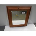 Pine Framed Bevel Edge Mirror- 32x42 cm