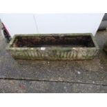 Oblong Concrete Trough