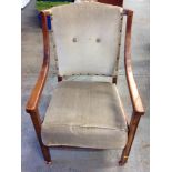 Wood Framed Armchair