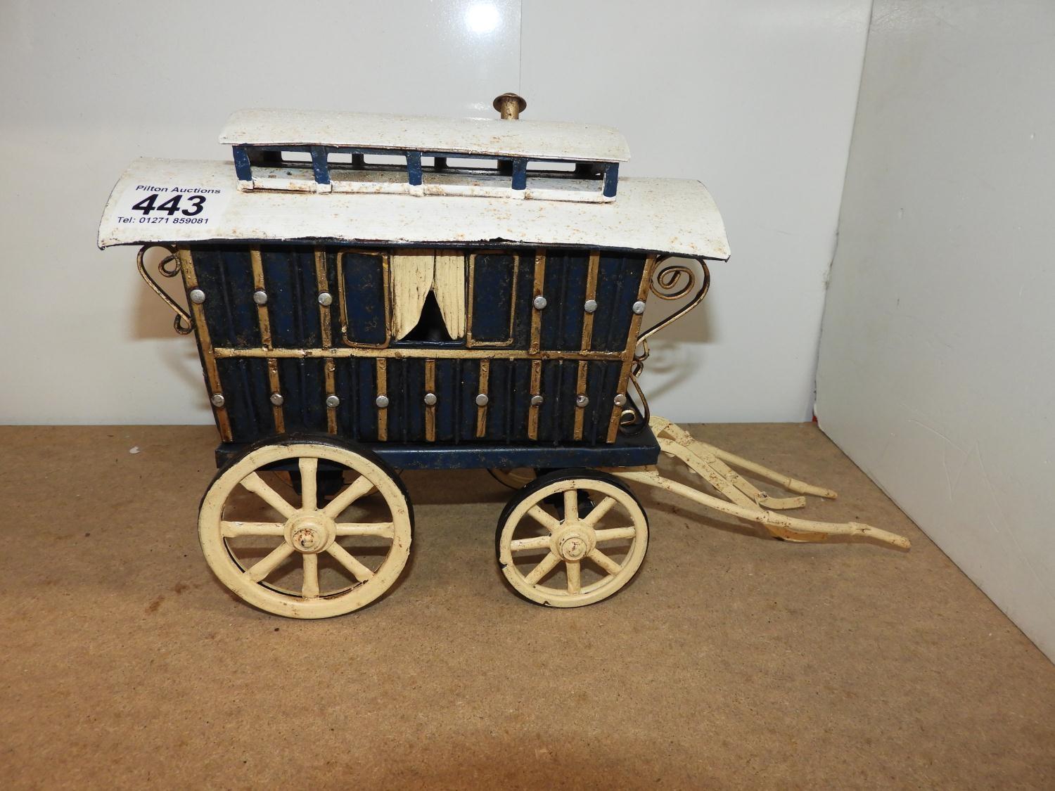 Tin Model Gypsy Wagon