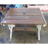 Metal End Garden Table