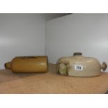 2x Stoneware Hot Water Bottles