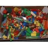 Quantity of Child's Wooden Blocks etc
