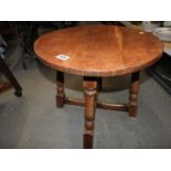 Oak Circular Occasional Table