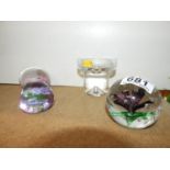 Glassware - Paperweight etc