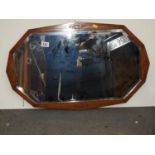 Oak Framed Bevel Edge Mirror