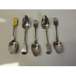 5x Silver Teaspoons