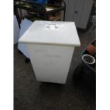 Wheeled Lidded Plastic Storage Bin