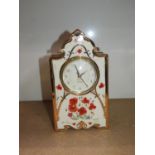 In Flanders Fields Heirloom Porcelain Collector Clock