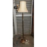 Brass Standard Lamp with Shade