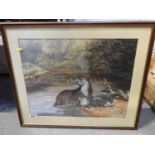 Framed Print - Otters